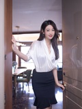 005. Angie Tang - short black skirt photo(6)